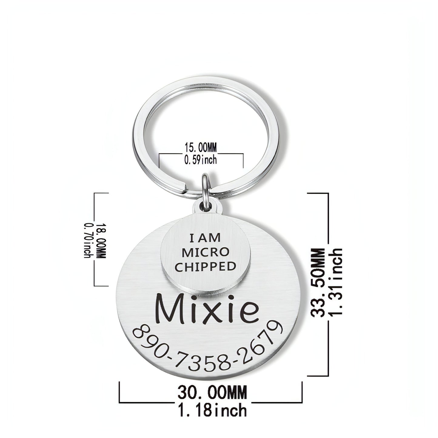Personalized Pet ID Tag â€?Safe & Stylish for Dogs & Cats